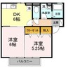コンフォール 2DKの間取り