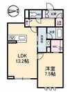 マグノリア　カリーノ 1LDKの間取り
