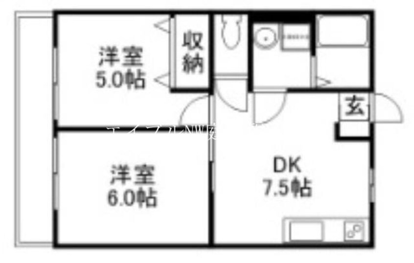 間取図 ロワジールⅤ