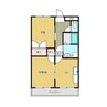 マンション吉野 2DKの間取り