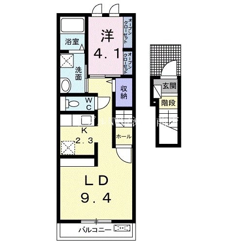 間取り図 プレヴェール笹沖Ｂ