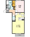 ディーバ　A棟 1LDKの間取り
