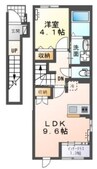 メイグリーン 1LDKの間取り