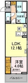くらら 1LDKの間取り