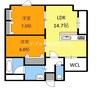 ベンハウス西川緑道公園 2LDKの間取り