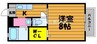ハイツフロンティア 1Kの間取り