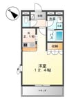 ティンカーベル 1Kの間取り