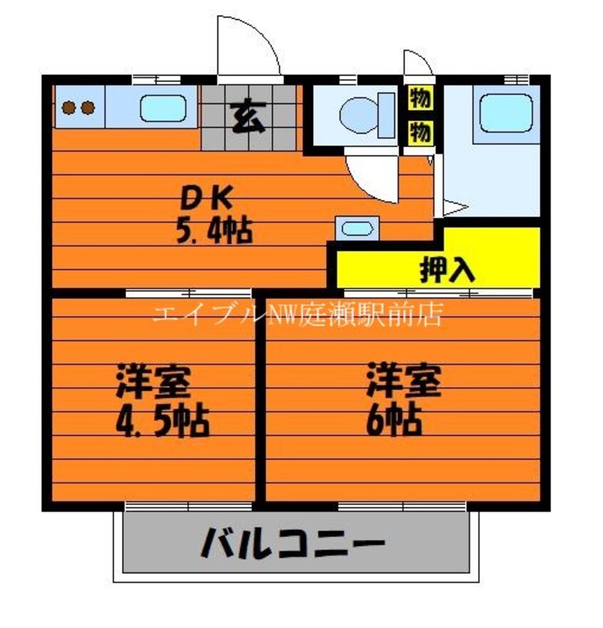 間取図 高見ハイツB