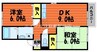 セジュールT&K　 2DKの間取り