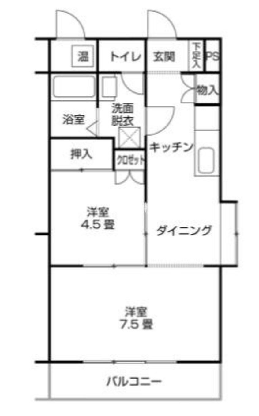 間取図 サニーハイツ78