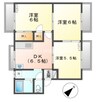 コーポ錦 3DKの間取り