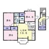 サンフラワーハセイ 3LDKの間取り