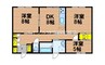 アルカディア総社 3DKの間取り