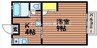 コーポステップⅡ 1Kの間取り