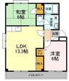 小野マンション 2LDKの間取り