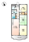 プラティークＢ 3LDKの間取り