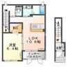 クレール 1LDKの間取り