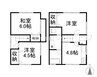 楢津小野貸家　 3DKの間取り