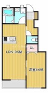 セレノア 1LDKの間取り