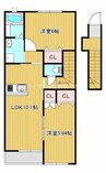 セレノア 2LDKの間取り