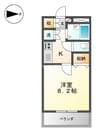 アプローズ 1Kの間取り