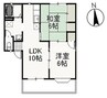 グラシア妹尾 2LDKの間取り