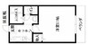 フルール99 1Kの間取り