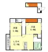 ユアメゾン一宮 2LDKの間取り