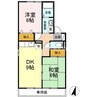 セジュールT&K　 2DKの間取り