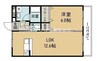 マンションフライト 1LDKの間取り