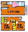 白楽町一戸建 2LDKの間取り