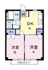 ハートランドＡ 2DKの間取り