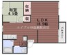 妹尾グリーンコーポ 1LDKの間取り