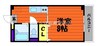 竹内ビル 1Kの間取り