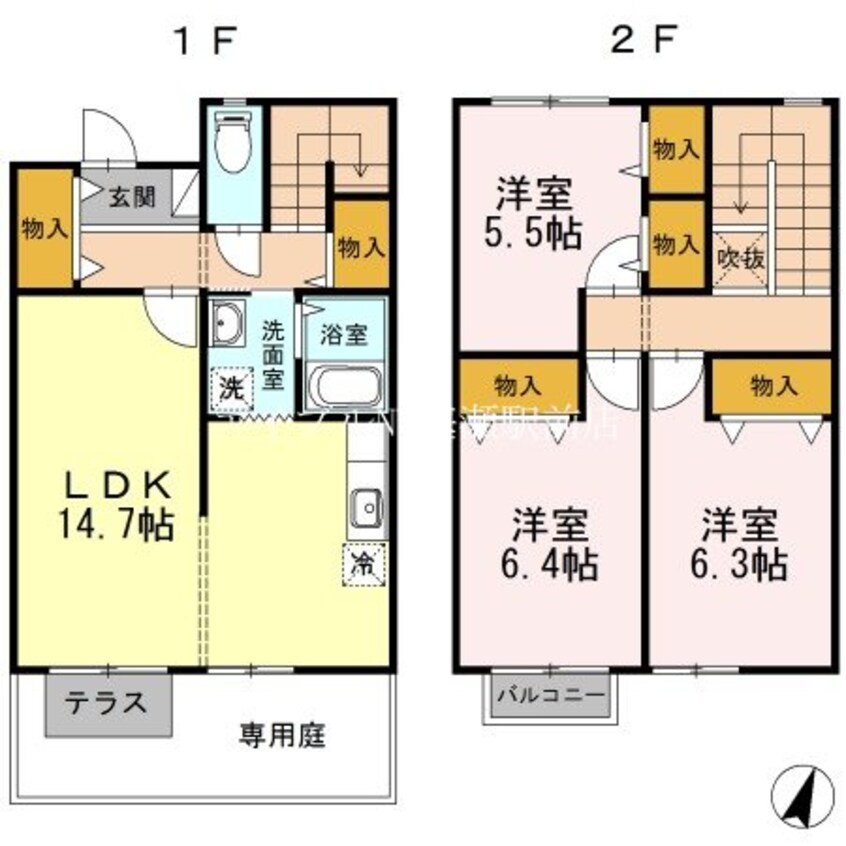 間取図 ヴィラ　ジャスティス　C