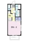 レグルス早島 1Kの間取り