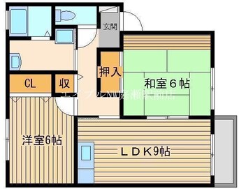 間取図 ベルリーフ花尻Ｂ