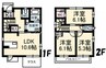 東古松　借家 3LDKの間取り