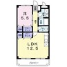 マンションエトランゼ 1LDKの間取り