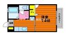 EARL′s　COURT 1Kの間取り