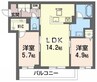 ノヴァ　アイビー 2LDKの間取り