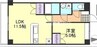 ロイヤル藤Ⅱ 1LDKの間取り