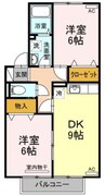 ECO-レジデンス『モア』　Ｃ棟 2DKの間取り