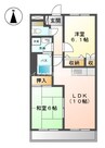 レジデンス　スワニーⅡ 2LDKの間取り