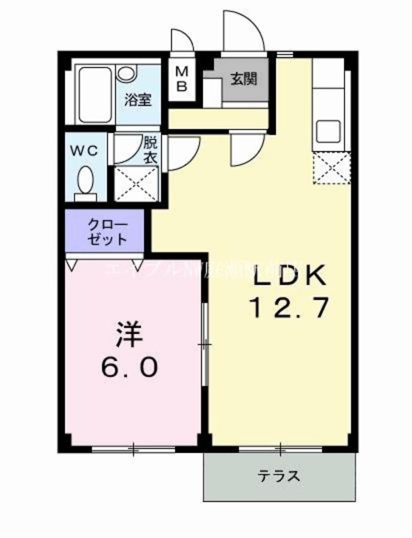 間取図 エルディム笹沖