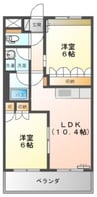 リビュール・エスポアＡ 2LDKの間取り