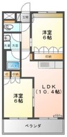 リビュール・エスポアＡ 2LDKの間取り