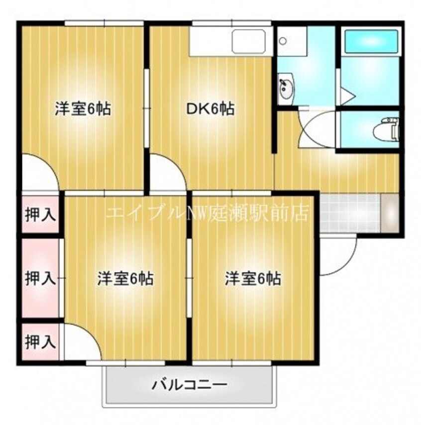 間取図 プレジールソレイユ