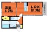 Tic・Tic中庄 1LDKの間取り