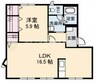 ガーデンスクエア福島　Ｄ棟 1LDKの間取り